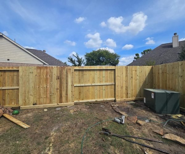 Professional fence installation using premium materials